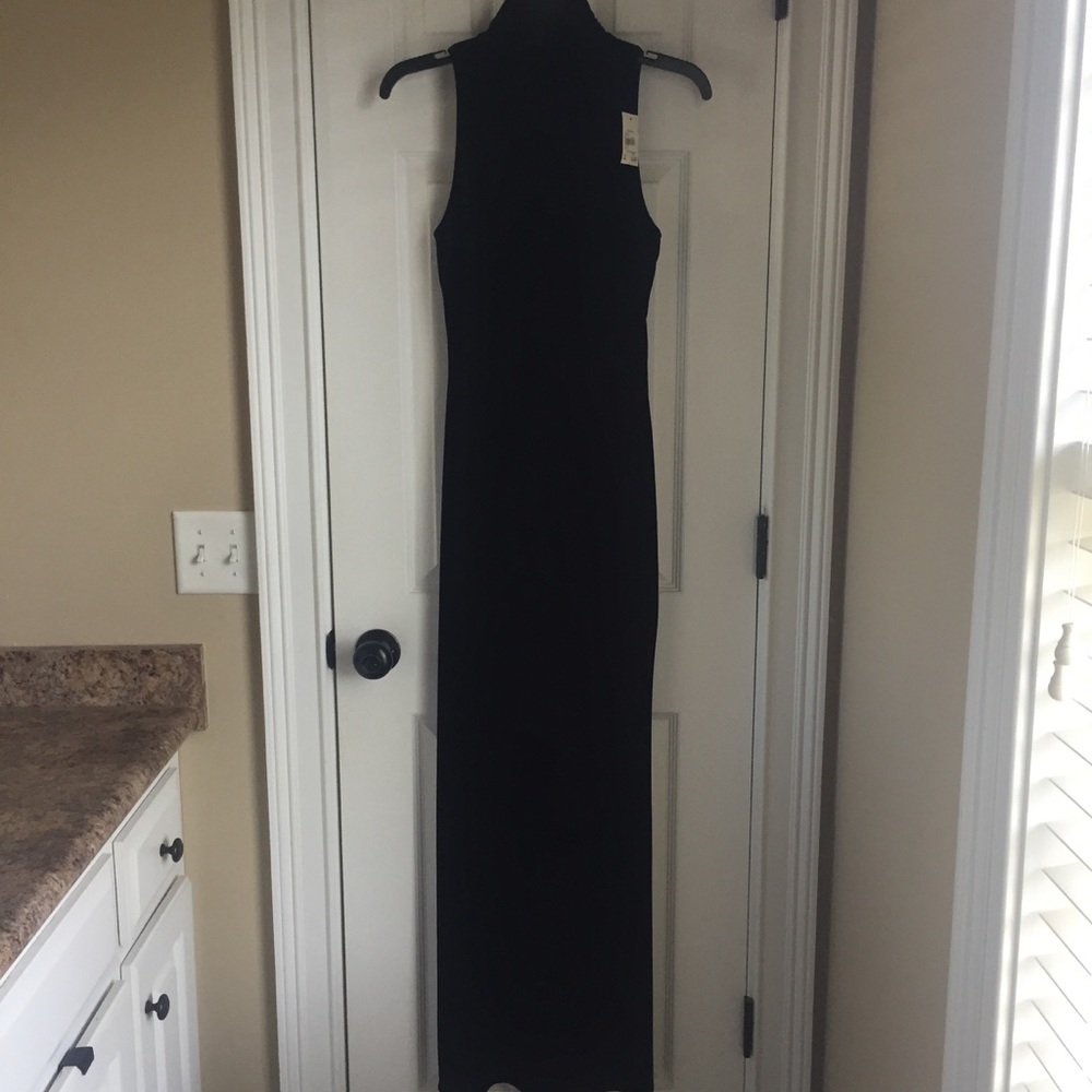 CATO velvet black turtleneck dress size XS